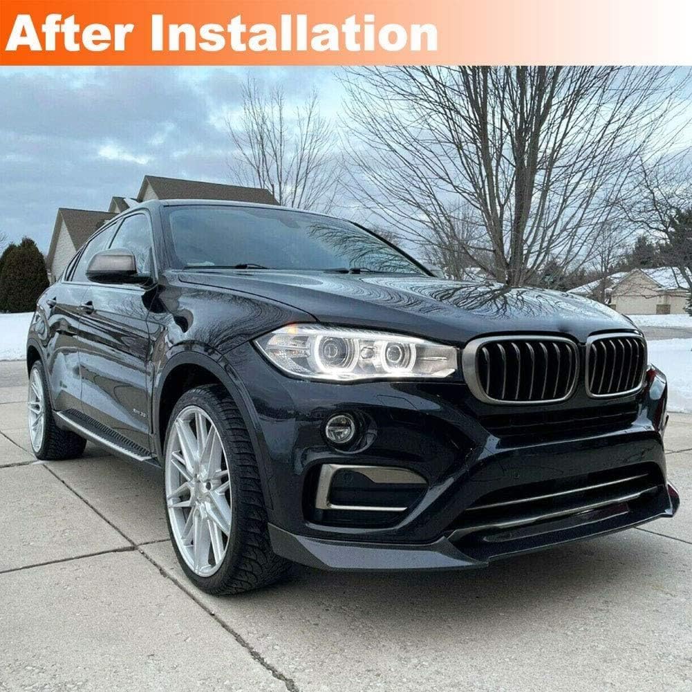 Spoiler Avant Pour BMW X6 F16 Sport (2015-2019) - ABS Noir Brillant - Style Sport, Aérodynamique, Protection - 5