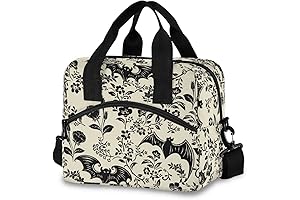 CBBYY: Gothic Bat Lunch Treat Tote for Halloween and Autumn