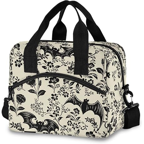 CBBYY: Gothic Bat Lunch Treat Tote for Halloween and Autumn