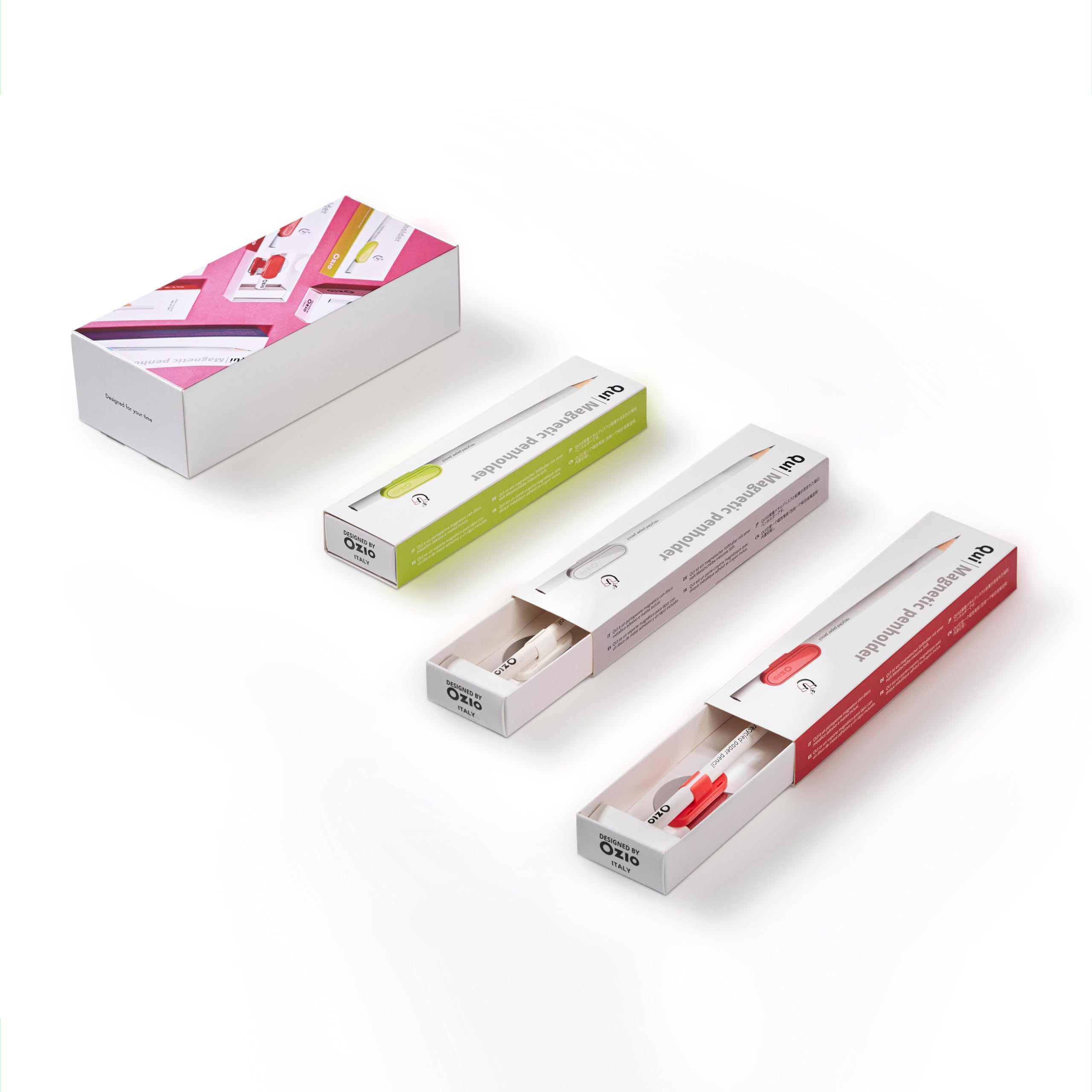 Ozio Magnetic Pen Holder, Refrigerator Pen Holder, Pencil Holder Clip with Magnet, Desk Gadgets, Office Accessories - Image 2