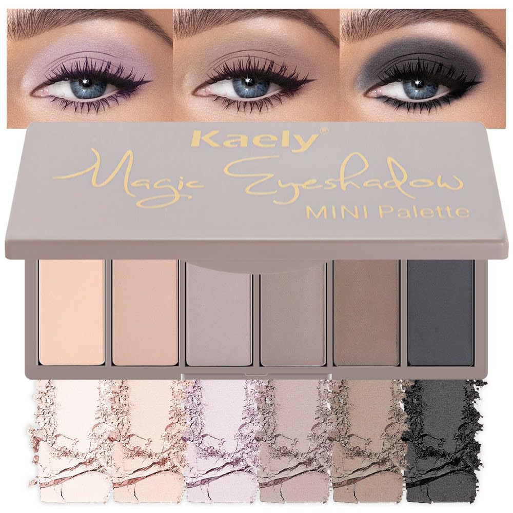 Amazon.com : Kaely 6 Color Mini Nude Smoky Eyeshadow Palette