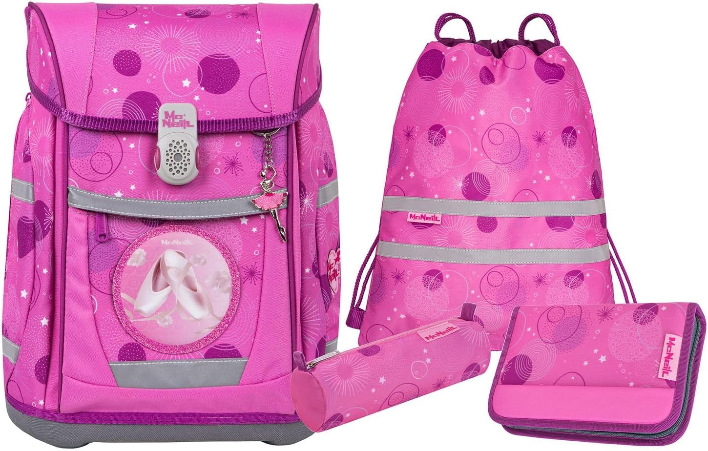 McNeill MCNEILL SET - Mochila Escolar - Puzzle/gunmetal