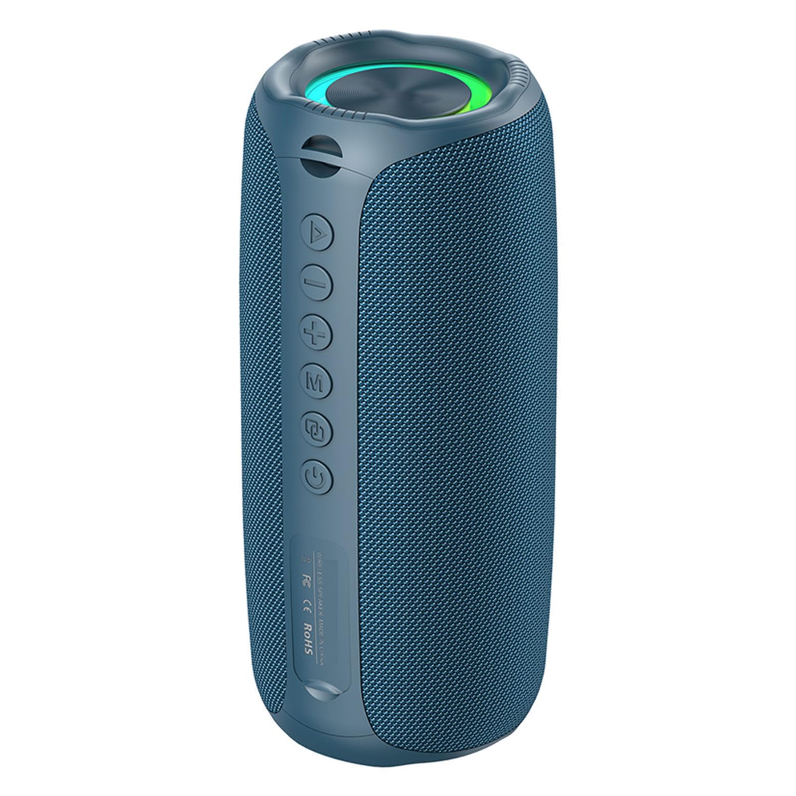 Ejoyous Altoparlante Portatile Wireless con Driver Full Range da 52 Mm, Altoparlante Wireless BT 5.4, Luci RGB, 3600 MAh Ricaricabile, Portata 10 M per Giochi all'aperto per Feste in Casa (BLUE)