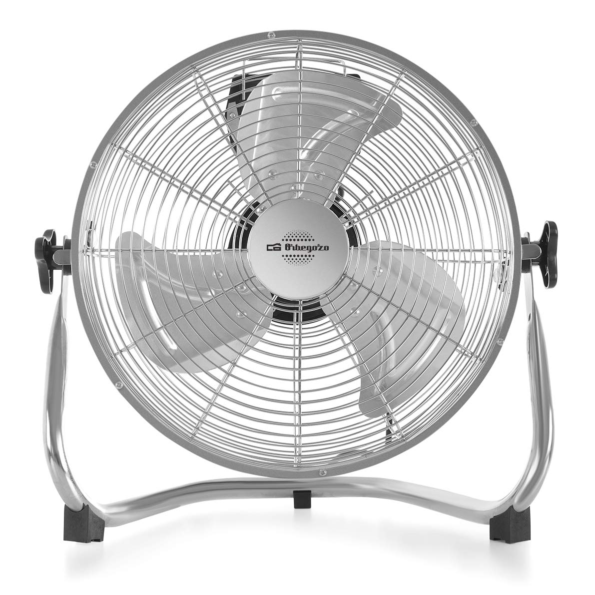 Orbegozo PW 1332 - Ventilateur industriel Power Fan, 3 vitesses, pales métalliques, inclinaison réglable, poignée de transport, 45 W