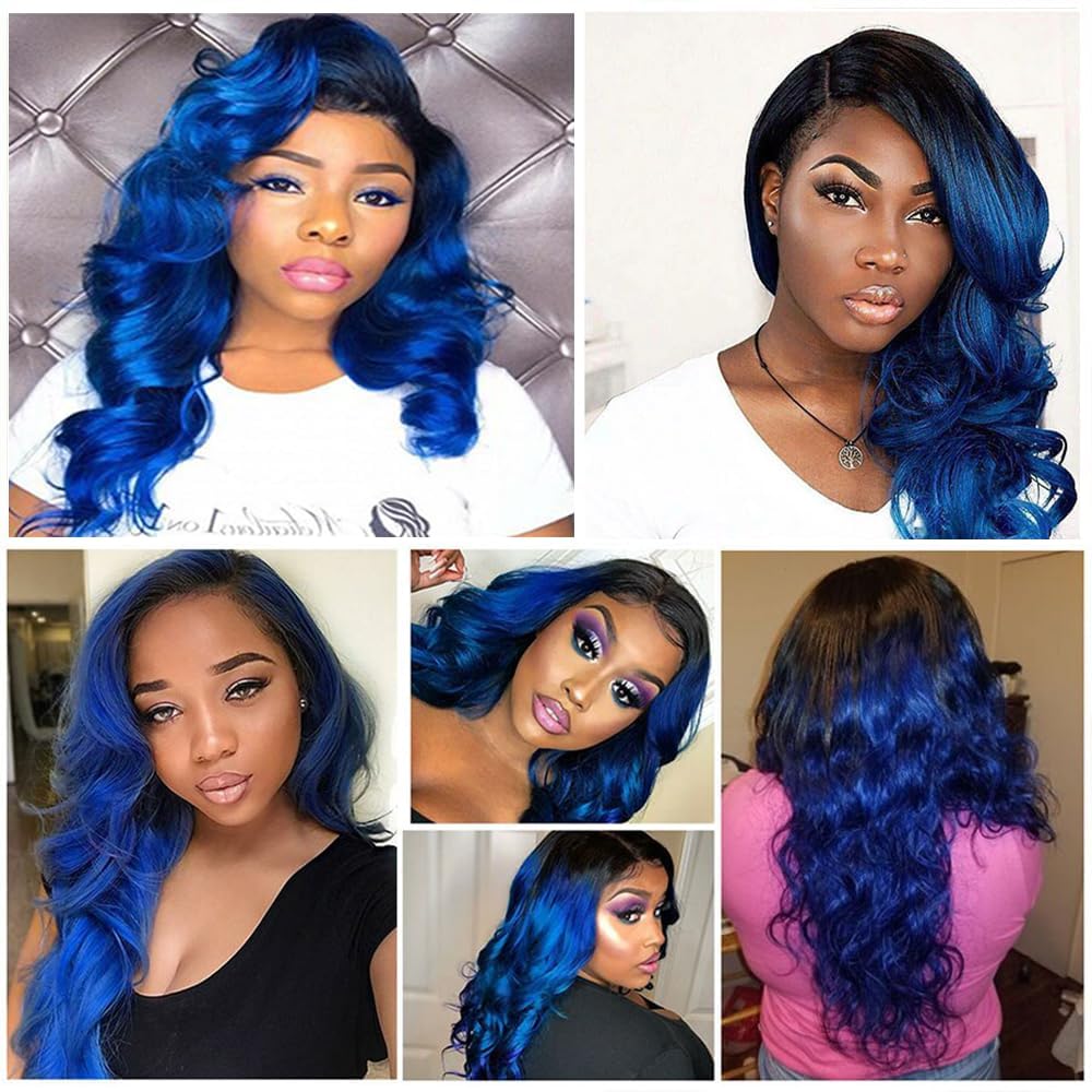 Ombre Beauty Virgin Human Hair Wig 22-24 inches!! 24 Inch Highlight Ombre Body Wave Lace Front Wig in FB30  main image 2