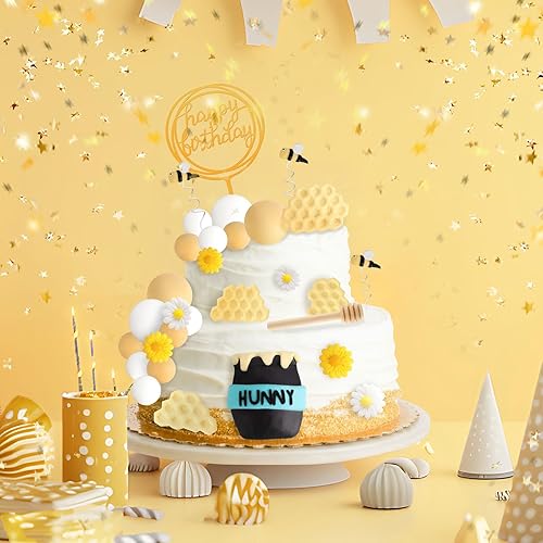 Miniatura 248 de Hooqict 26 piezas de decoraciones de pasteles de los años 80 y 90, decoraciones retro de los años 80 de hip hop con bolas de purpurina para cupcakes