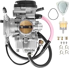 Carburetor Compatible with 2000-2006 Yamaha Big Bear 400 & Kodiak 400 YFM400, 2004-2006 Bruin 350, 2007-2012 Grizzly 350 450, 2006-2010 Wolverine 350 450 YFM 4x4 ATV Carb Replacement Parts