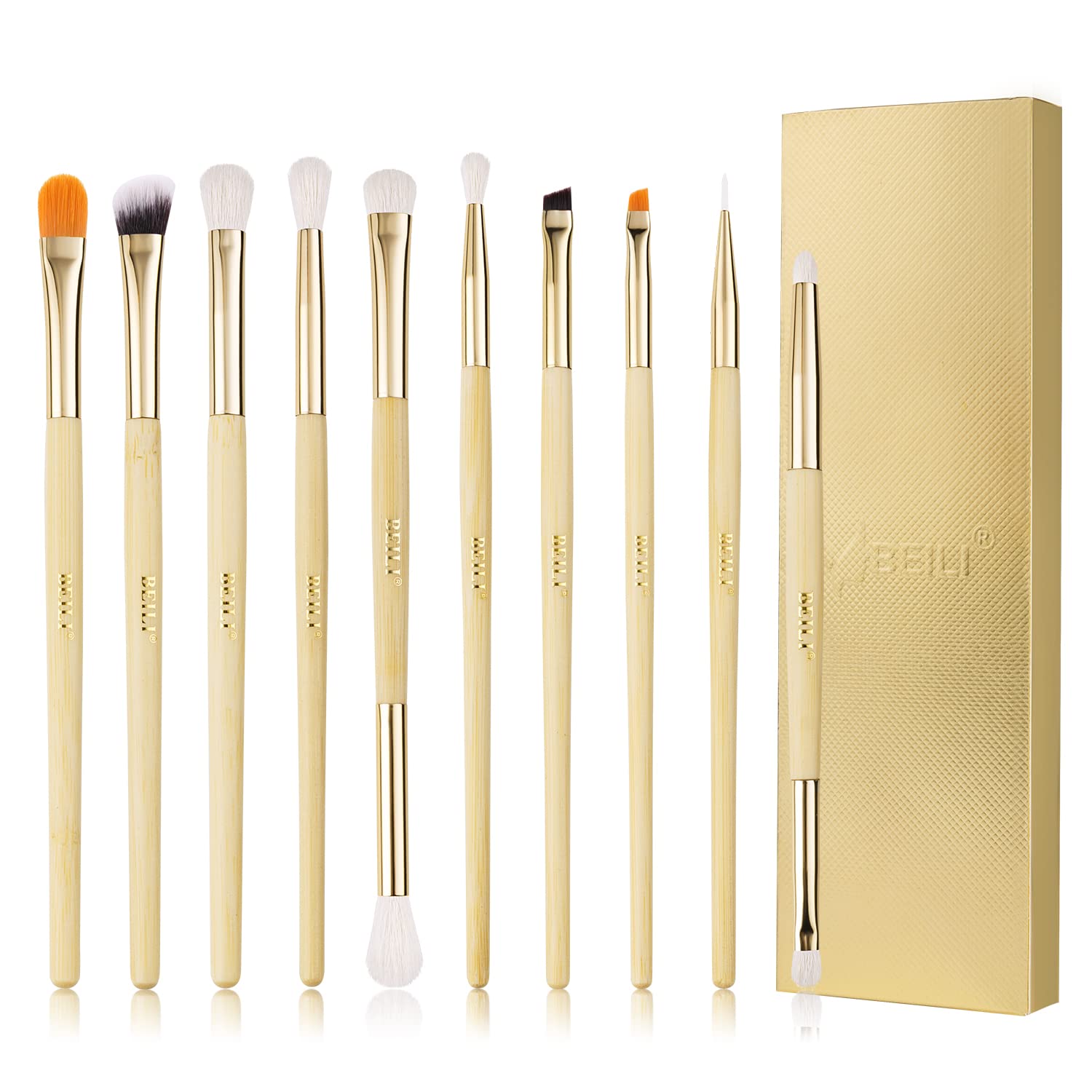 BEILI Eyeshadow Brushes Set - Travel Makeup Brush Kit