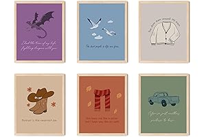 Taylor Swift Eras Album Posters: Wall Art Song Lyrics for Music Fans