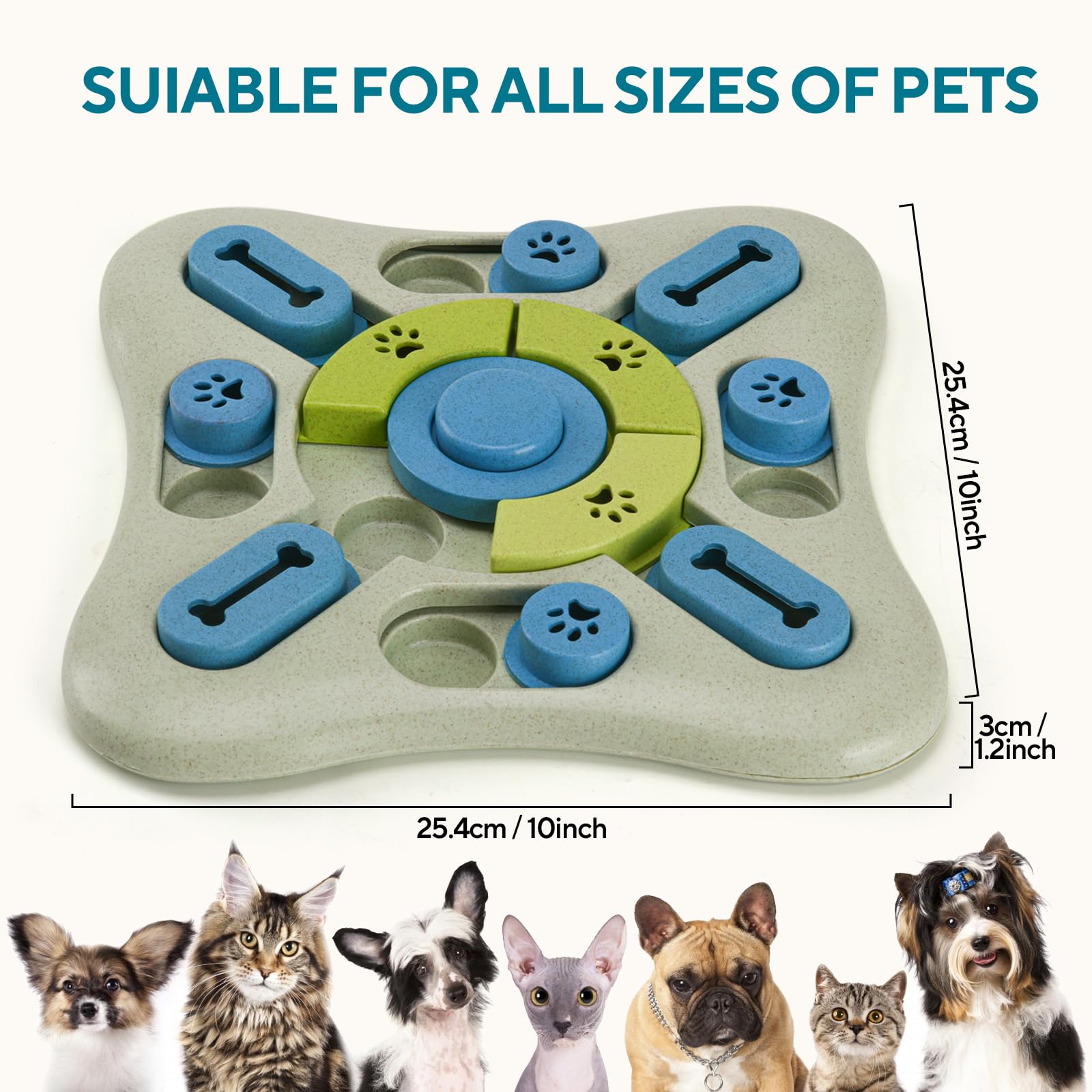 LIFLIX Interactive Dog Puzzle Toys, Treat Dispensing Slow Feeder for IQ Training & Mental Stimulating - Image 4