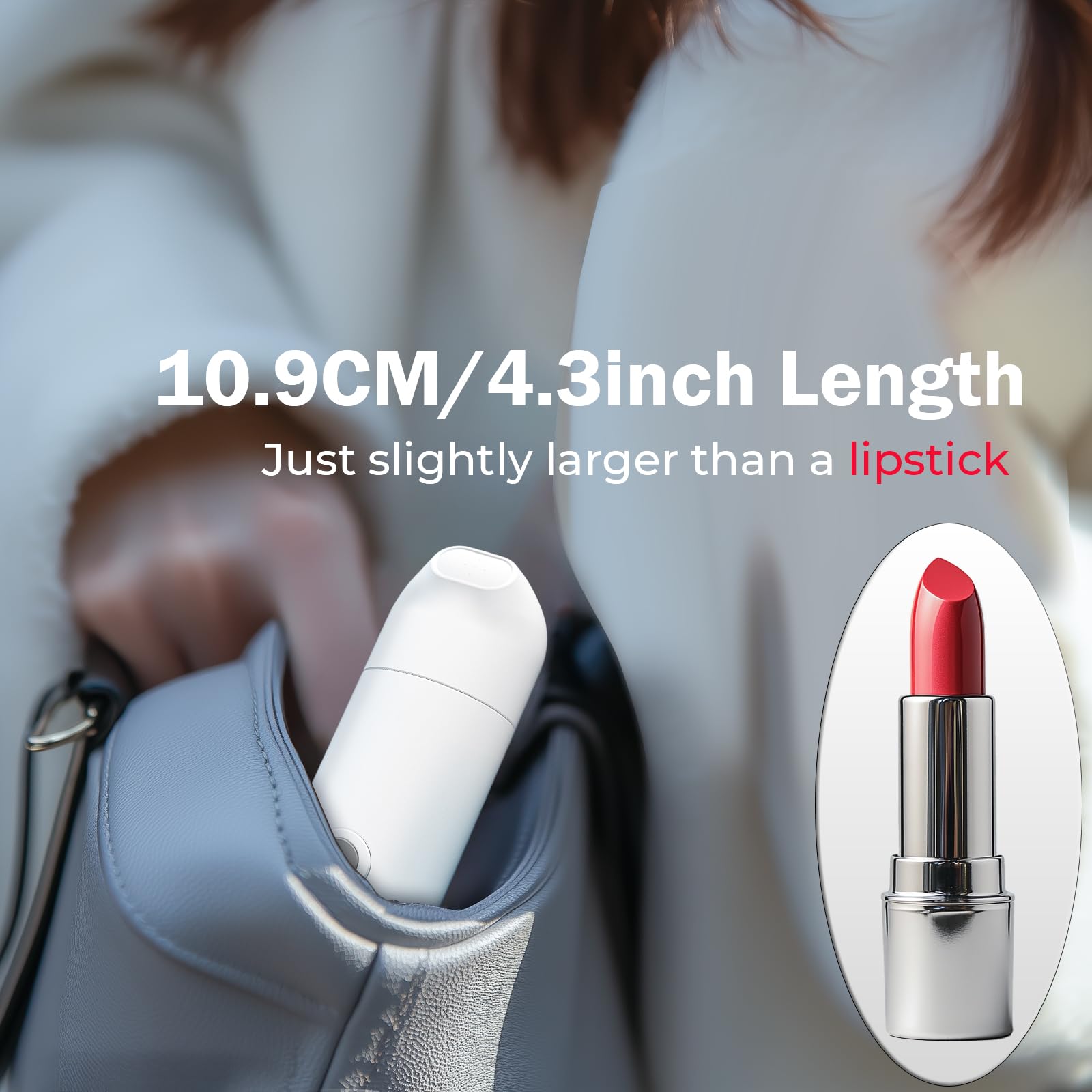 Przenośny Bidet Podróżny, Elektryczny Spryskiwacz Bidetowy 350mL/12.3oz, IPX7 Wodoodporny i Ładowany, Mini Bidet na Toaletę do Higieny Osobistej, Opieka Poporodowej, Leczenie Okolicy Krocza i