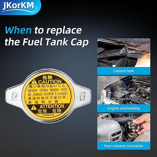 Miniatura 6 de Tapa de radiador, repuesto 16401-31520 compatible con Toyota Lexus - Avalon Camry Echo Highlander Prius C Sequoia Sienna Solara Tundra Yaris, ES300h