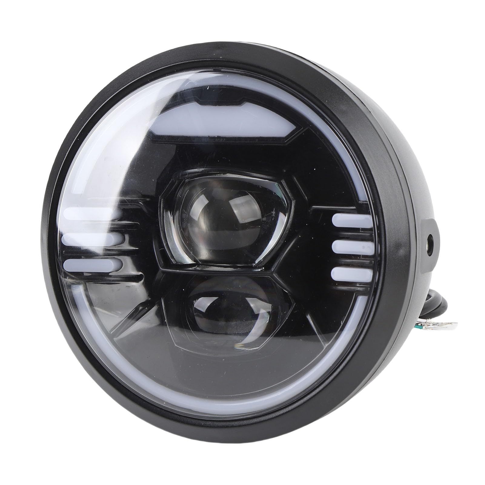 Bediffer Faro Anteriore a LED Ad Alta luminosità per Bici Elettrica per Guida Notturna, Struttura in ABS, Kit di Installazione Semplice per Ciclisti Elettrici