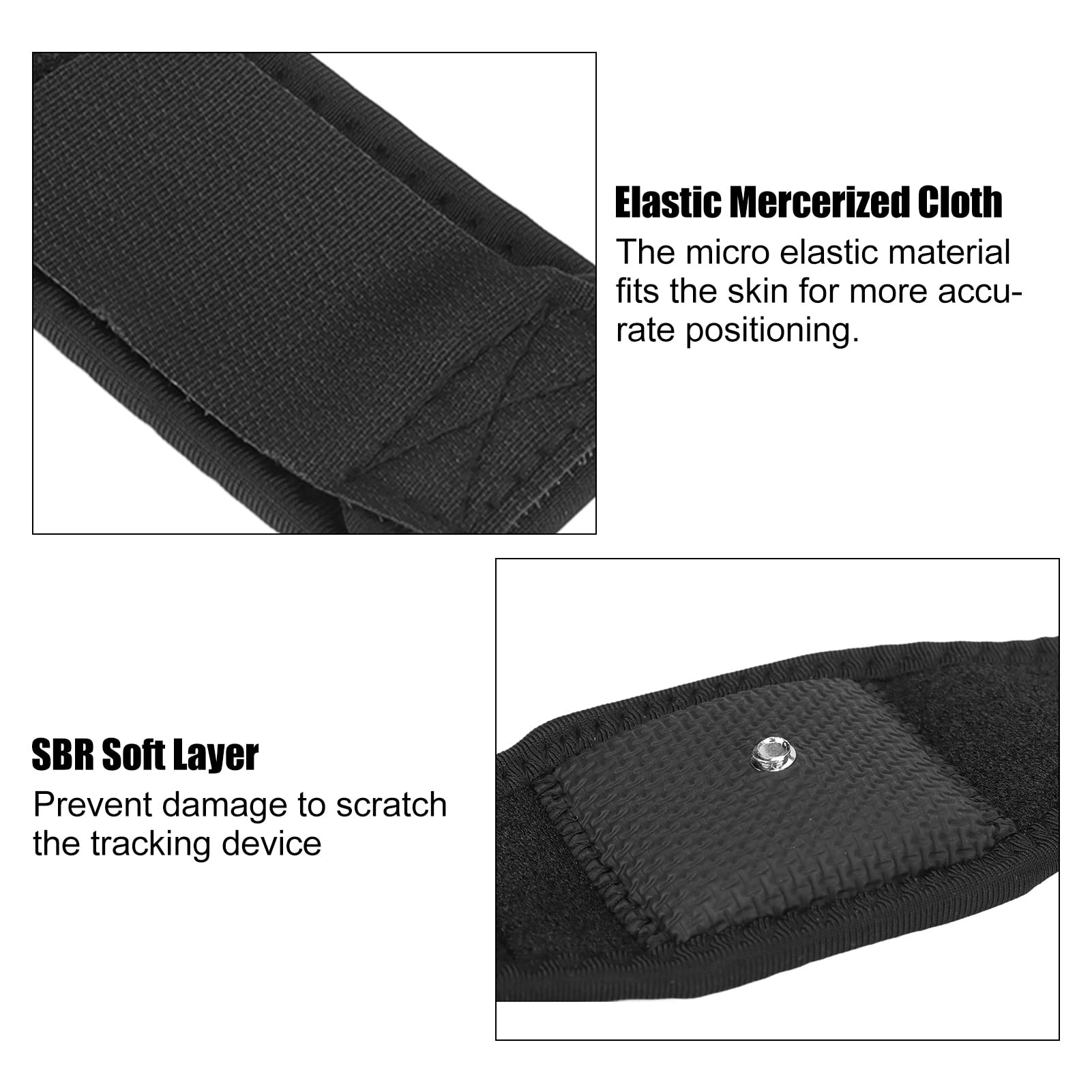 Ceintures VR Tracker, 1 Paire 31cm / 12.2in Multifonctionnel Confortable VR Tracking Head Strap, Ceinture VR Réglable pour Appareil de Suivi, Respirant et Pas Bouché