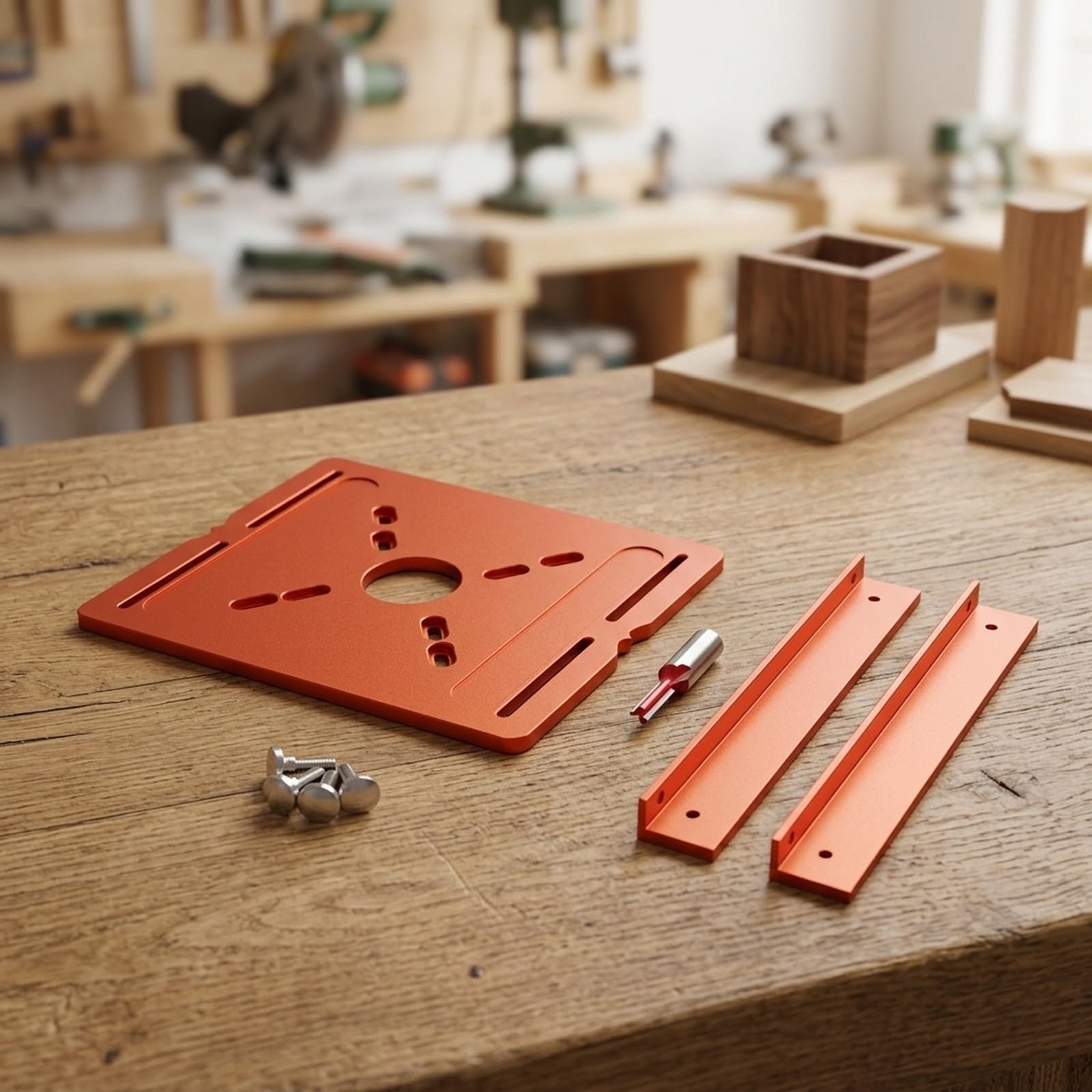 Guide Défonçeuse pour aluminium 210x168mm Double Échelle Précision(Regular double-edged)