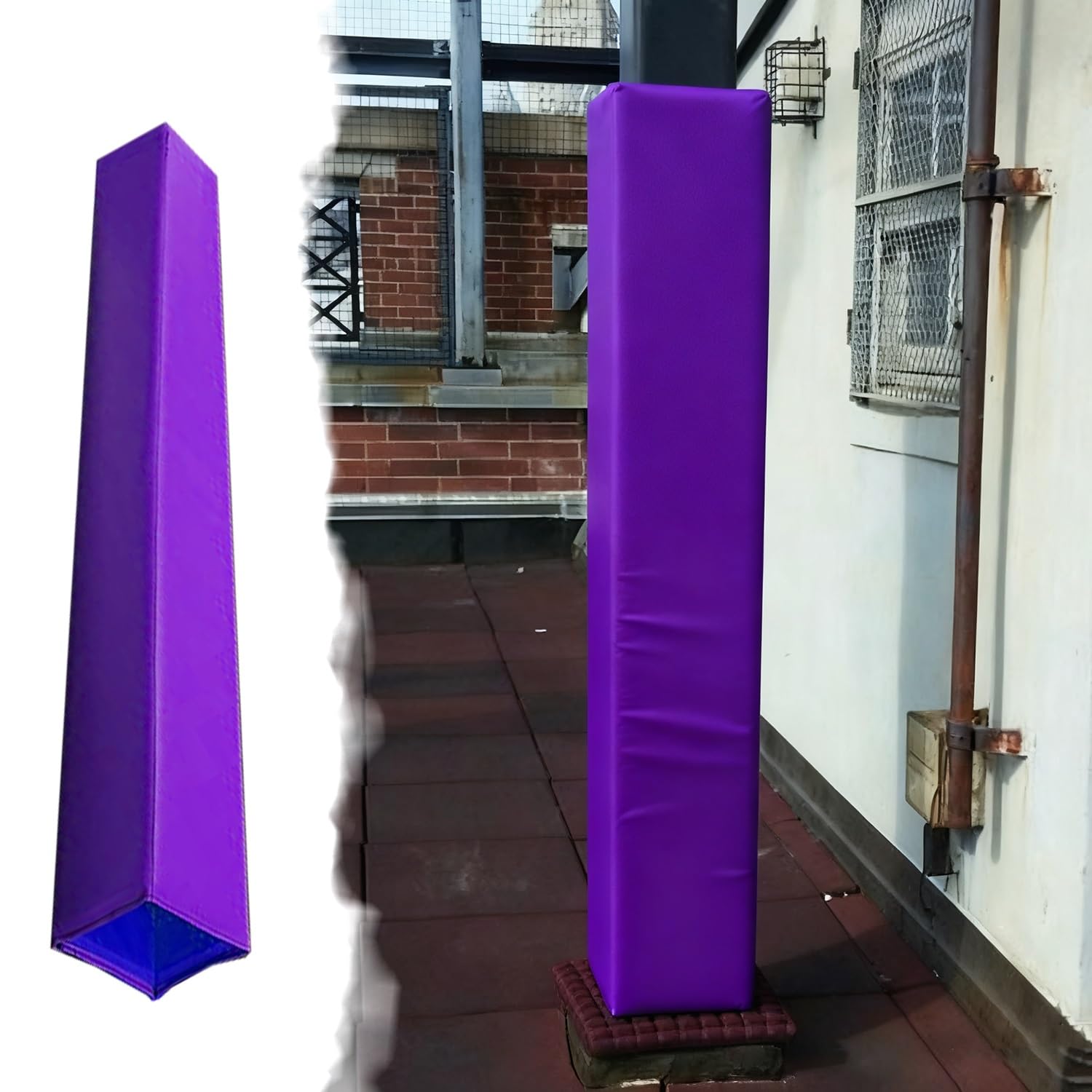 Pole Padding Foam Protector for Sports, Garage, Canopy Poles, Punching Bags, Car Protection - 6ft Outdoor Cushioning