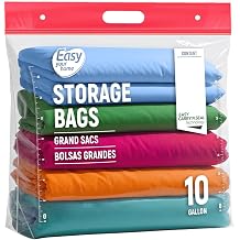10 Gallon Storage Bags with Handle&Bottom for Clothing Blanket