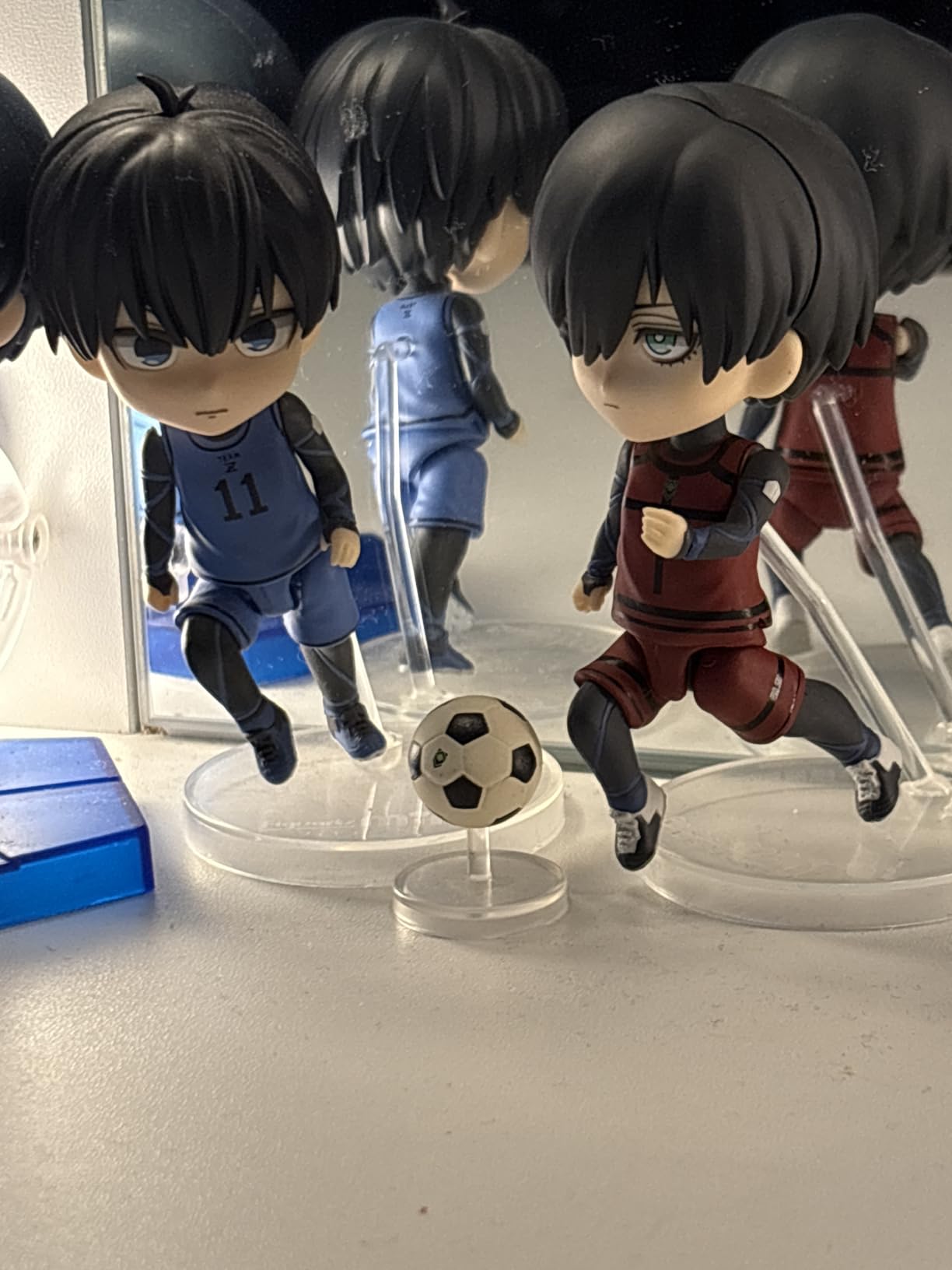 4 Stück Blue Lock Mini Figuren Set – Bachira Meguru & Seishiro Nagi, PVC-Actionfiguren 5 Cm