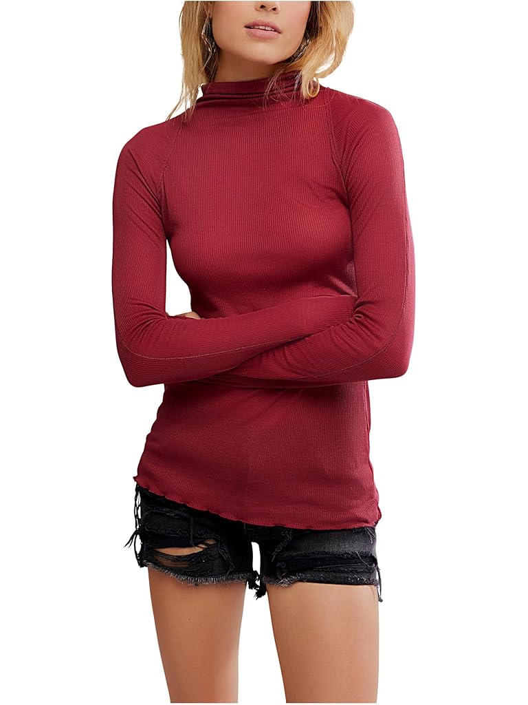 Red Free People Close To Home Layering