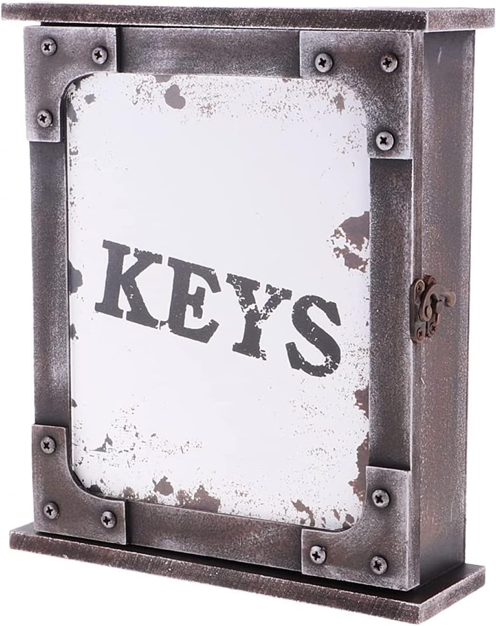 Vintage Wooden Hanging Box Keychain Organizer for Gift Collection Wall Decor