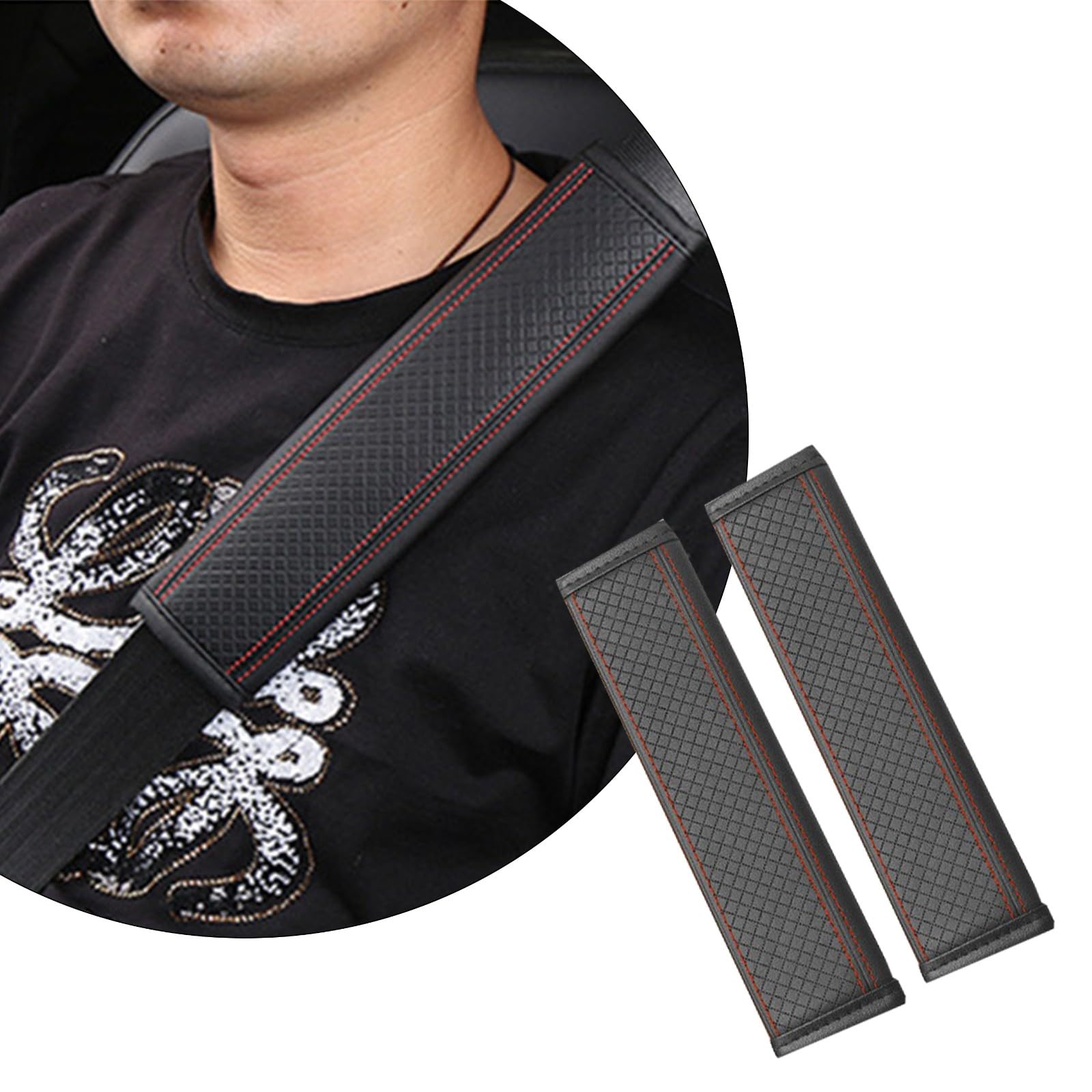 2 Pièces Protège Ceinture De Sécurité Pour Dacia Duster - Coussin Confort Cou Et Épaules Amovible