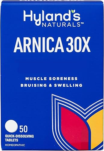 Hylands Arnica 30 x tabletas de árnica alivio homeopático natural para hematomas y dolor 50 unidades