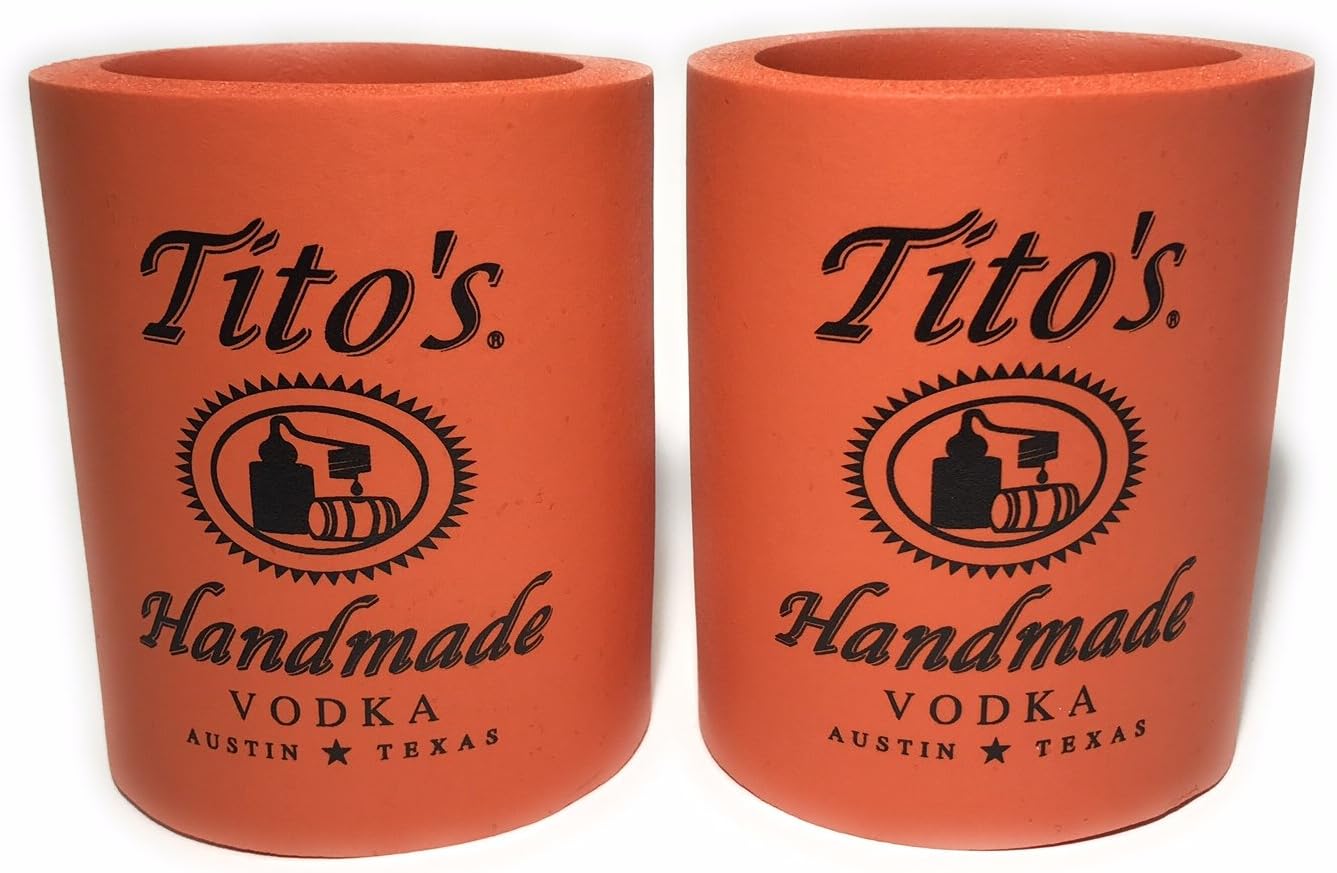 Tito's Vodka 12 Ounce Can Beer Can Cooler Insulator 2