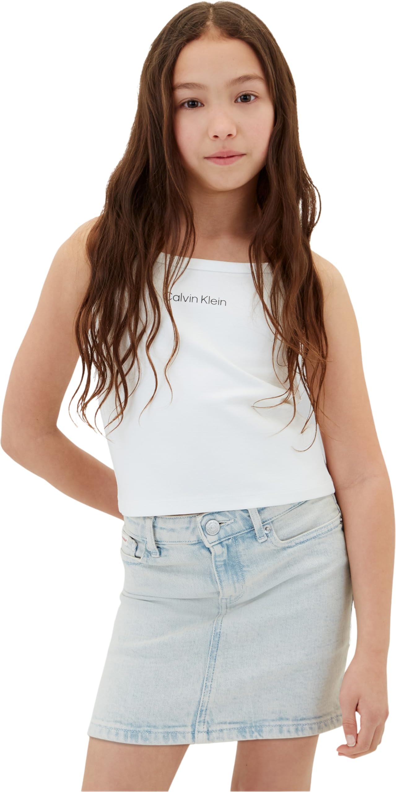 Calvin Klein Punto Strap Top Lvcksjb12g Altri Top Bambine e Ragazze