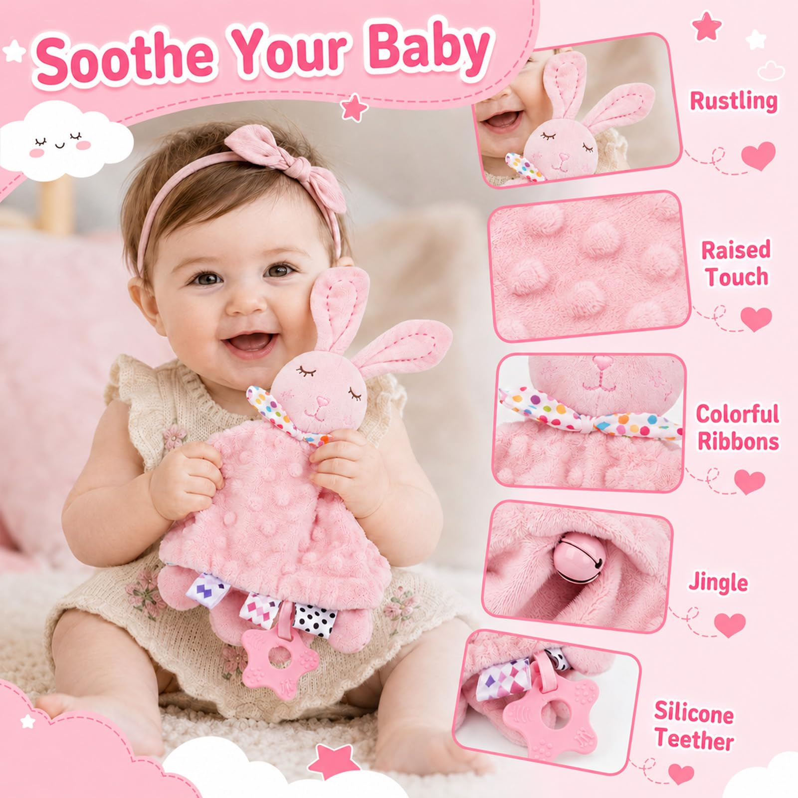 Regalo para recién nacido, set de regalo de nacimiento 9 en 1 para niña