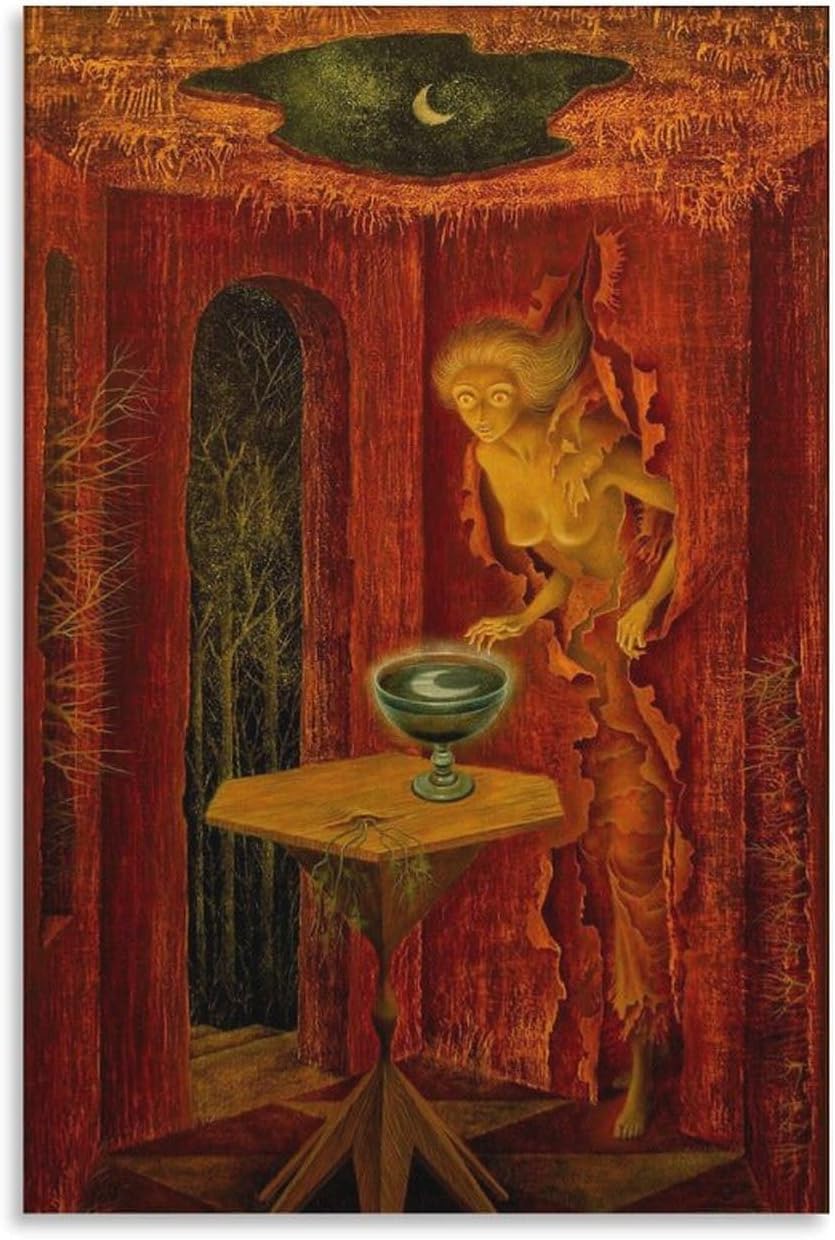 Rikin Liuff Born Again by Remedios Varo Canvas Poster Wall Art 40x60cm Frameless