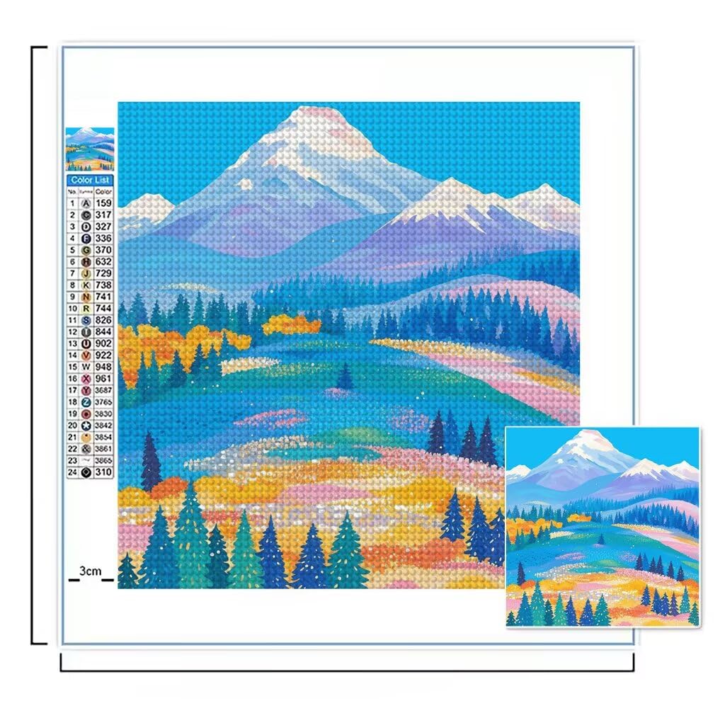 Wiosenne zestawy artystyczne z diamentami dla dorosłych, 61 x 79 cm, małe malarstwo diamentowe, użytki zielone, płótno, kryształ, sztuka i rękodzieło, zestawy DIY, zestawy hobbystyczne, 5D, obrazy do