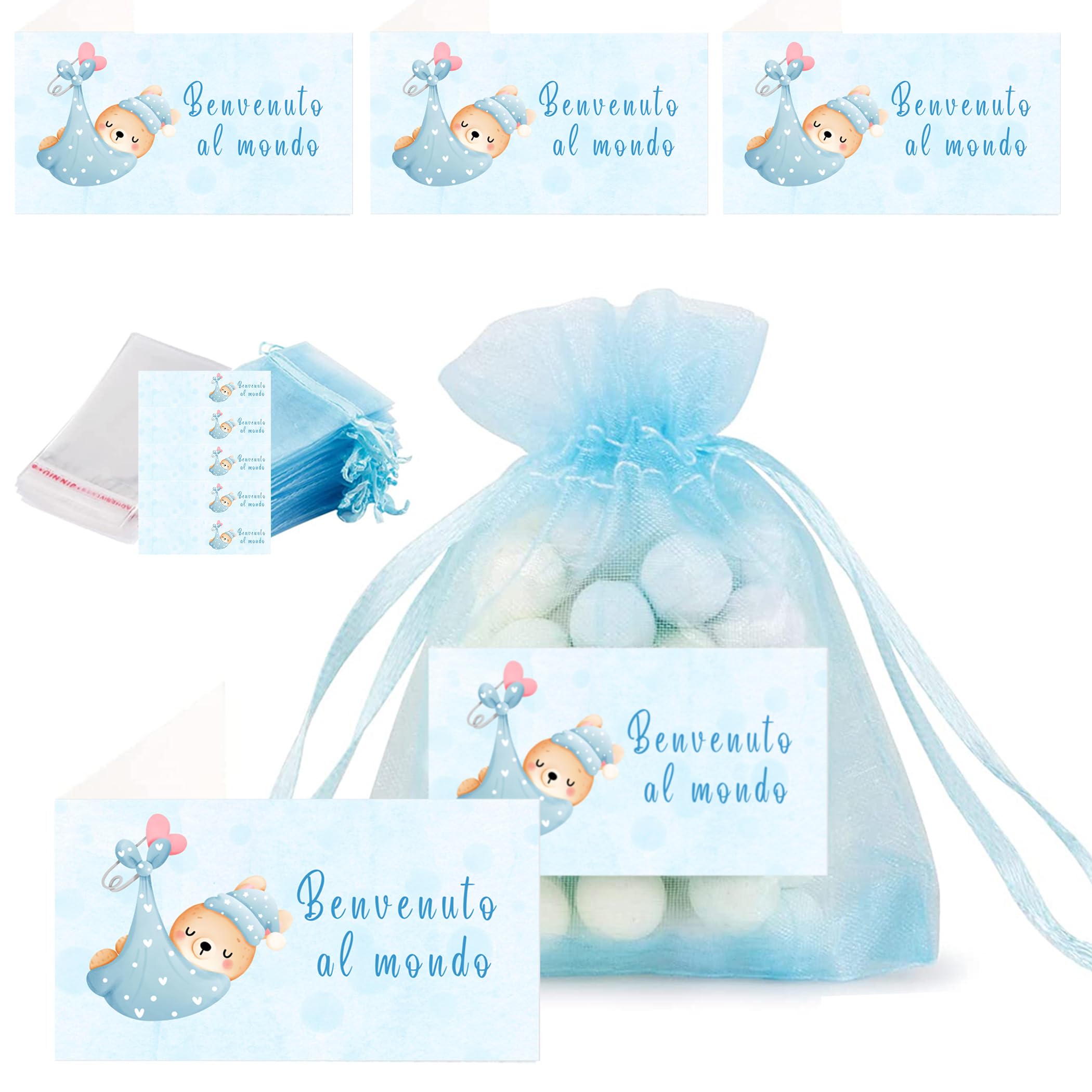 12 sacchetti regalo per pianeti spaziali, con 18 adesivi, design astronauti e pianeti, per compleanni e feste
