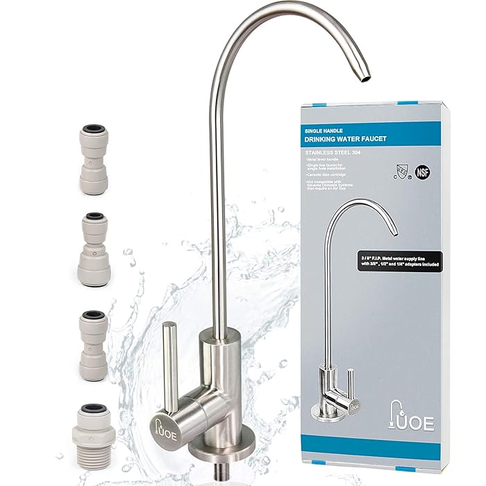 Buy FUOE Drinking Water Faucet 100 LeadFree SUS304 Stainless Steel Water Filter Faucet Fits