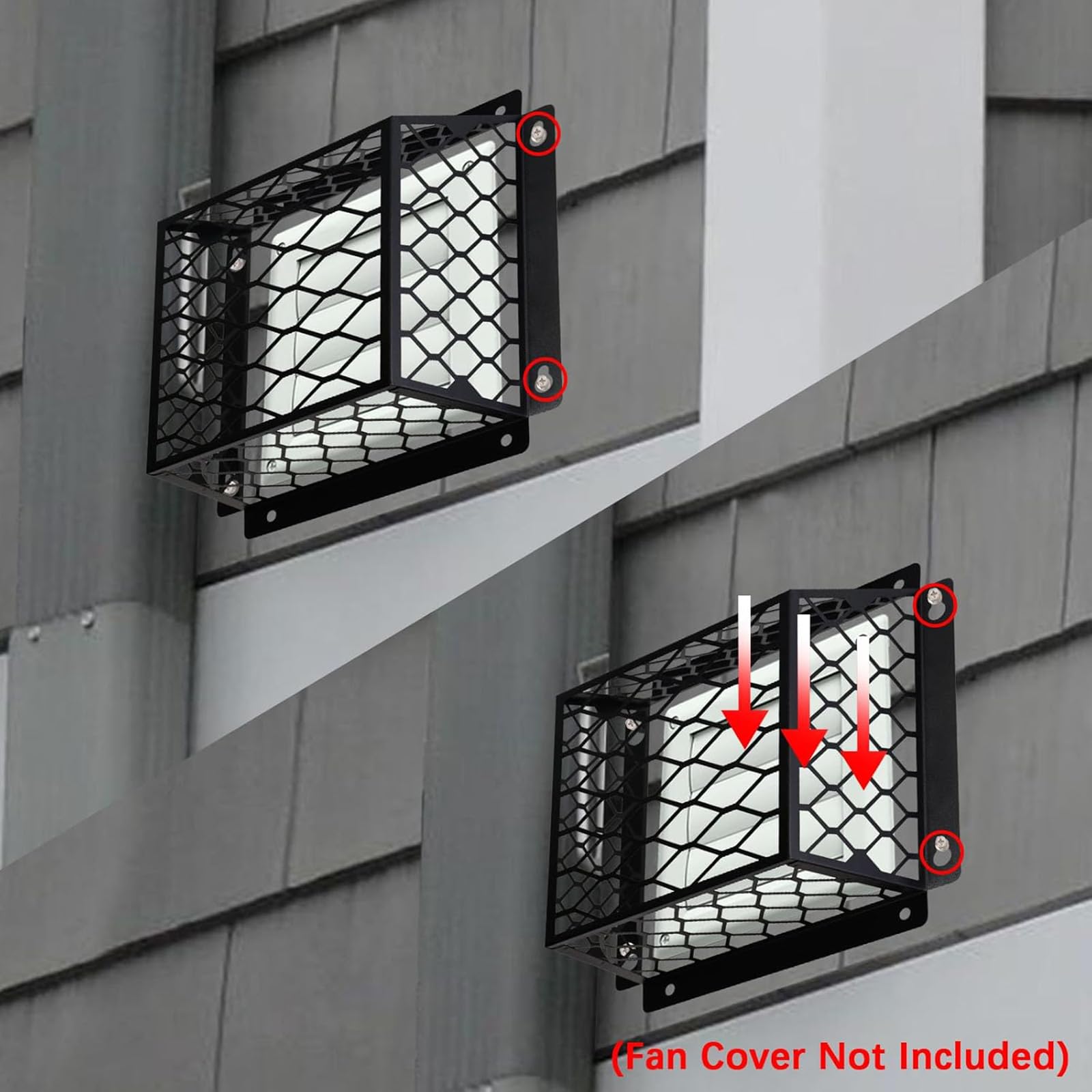 2 rejillas de ventilación para secadora de pájaros, repuesto de acero al carbono, jaula de ventilación para pájaros, para cubiertas de ventilador de escape de 3 a 4 pulgadas, fácil de usar
