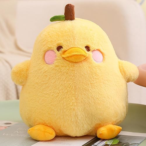 Miniatura 2 de PEACH CAT Lindo Pato Pera Almohada de Peluche Fruta Juguete de Peluche para Niños Amarillo 12"
