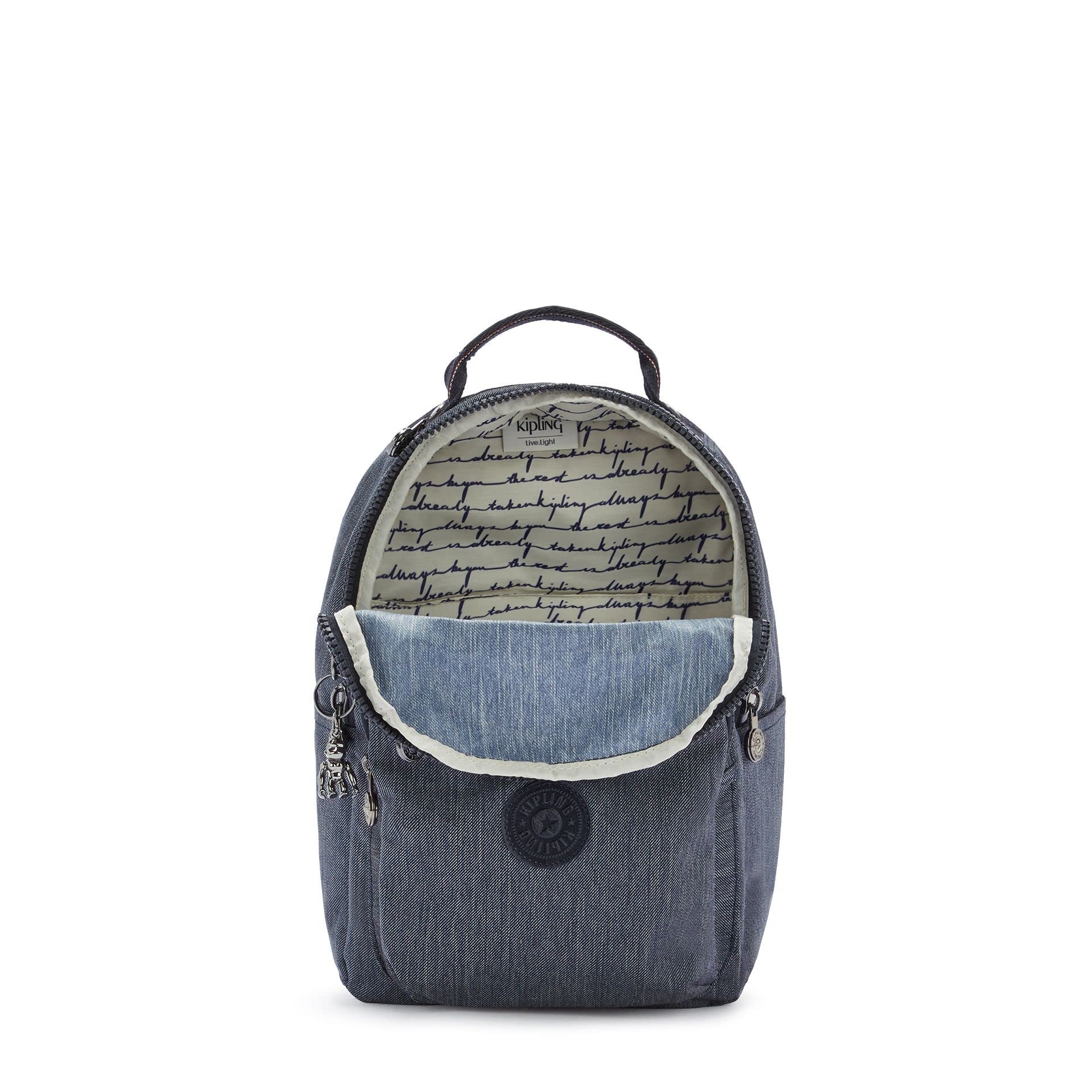 Kipling Seoul S, Borsa messenger Unisex - Adulto, Active Denim, 16 x 25.5 x 35 cm