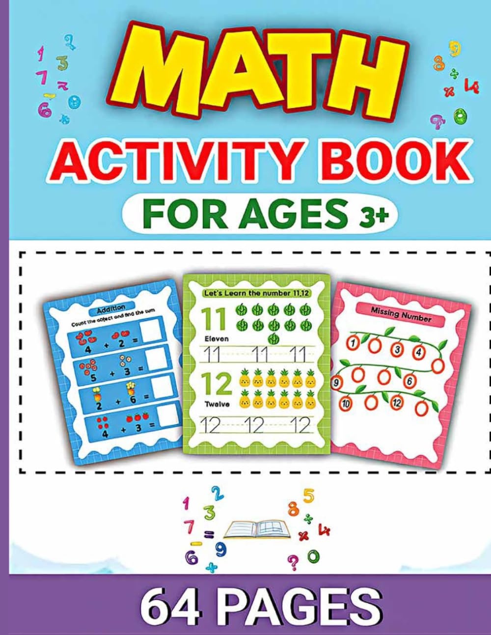 Math Activity Book for kids: for Ages 3+