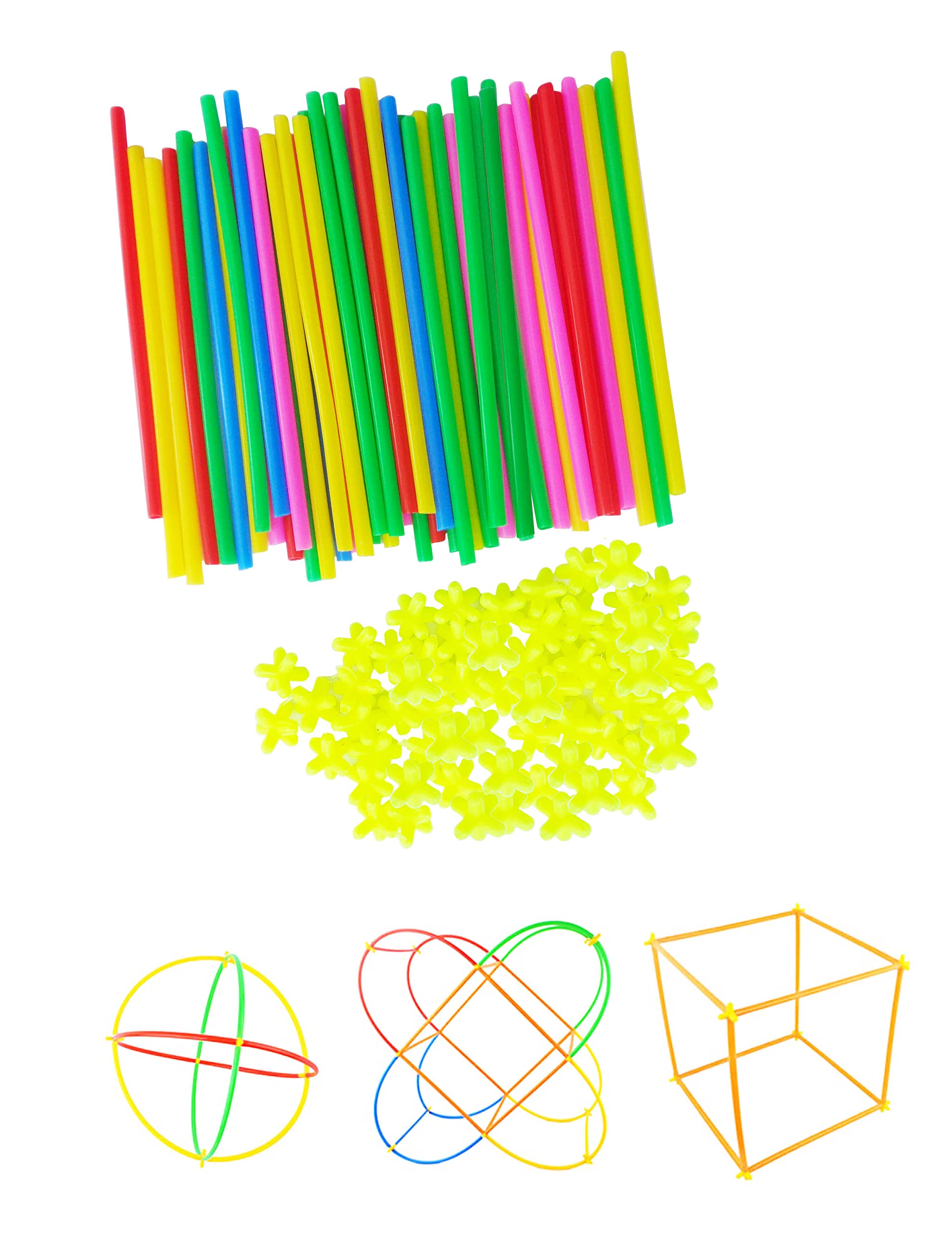 VOOLEX - 48 Pieces Straw Puzzles Straw Blocks Pipette Stitching Assembly Straws Building Blocks Creative Toy for Kids Plastic Brick Set - Ages 3 and Above (B0B8YMY67J) Amazon Price History, Amazon Price Tracker