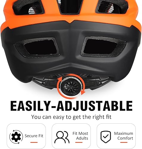 Miniatura 6 de Bosoar Casco de bicicleta de montaña, casco de ciclismo para adultos con soporte de cámara y visera desmontable para hombres, mujeres y jóvenes,