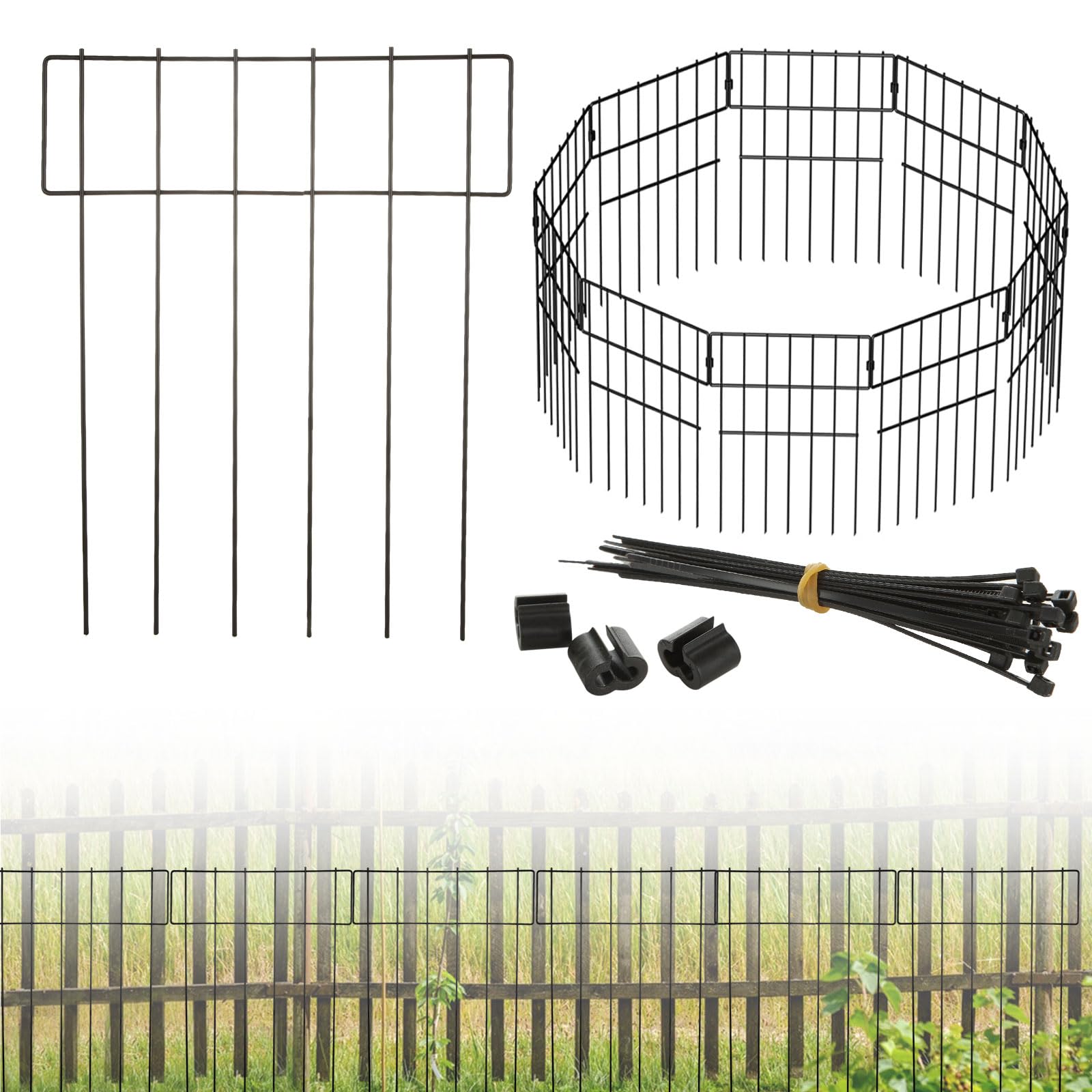 Voittozege 10er Set Tier-Barrierezaun (33x30,5 Cm)  Produktbild-Vorschau 3