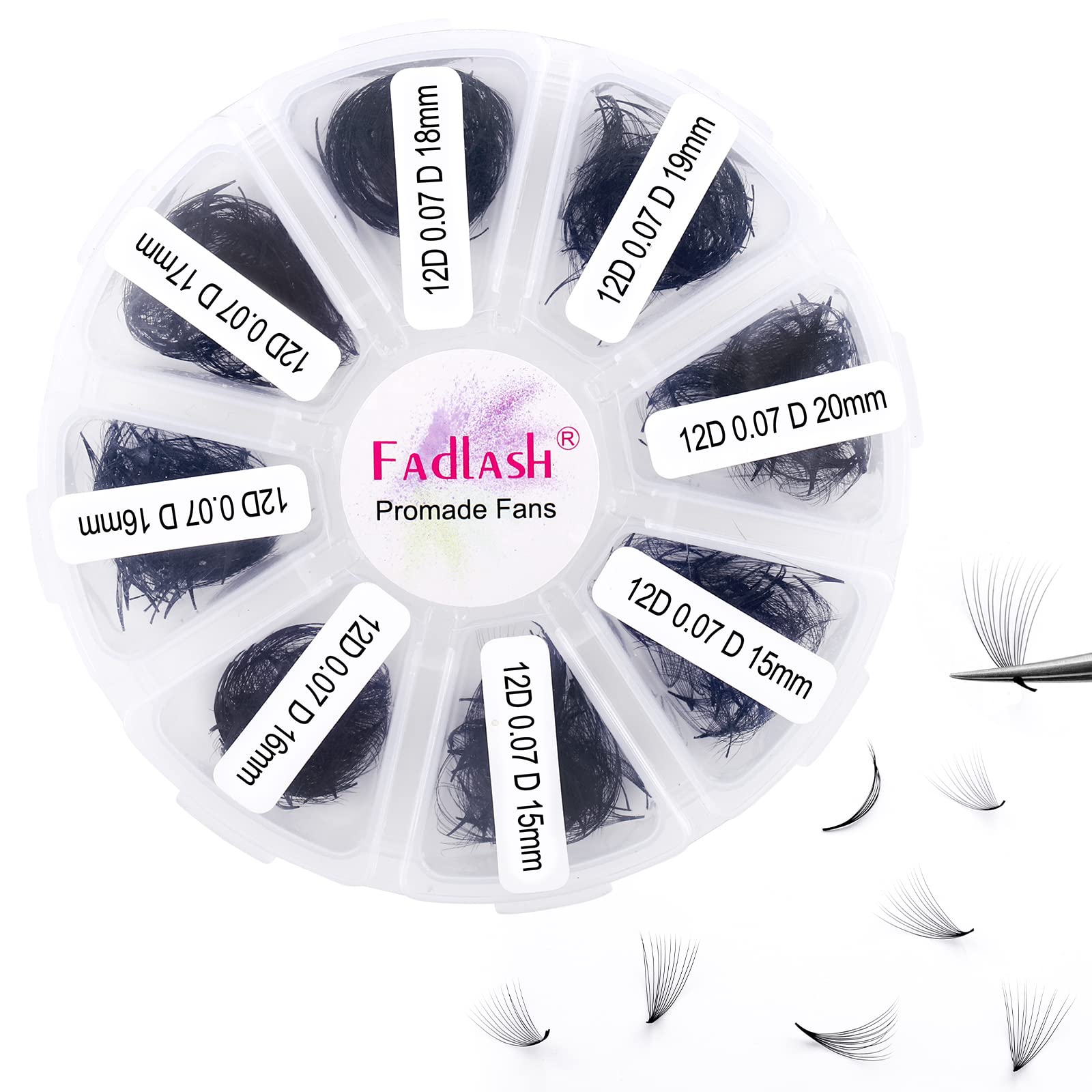 Eyelash Extension 1000pcs Mix Premade Fans Eyelash Extensions D Curl Promades Eyelash Volume Lash Extensions Loose Fans Pre Made Volume Lashes Pointed