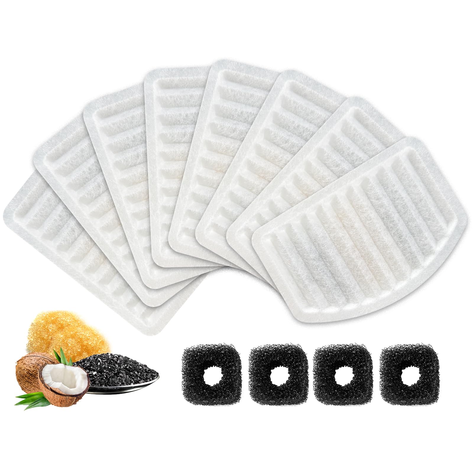 GoldenSun Cat Water Fountain Filters, ONLY for D36/D66 Cat Fountain with Water Level Window