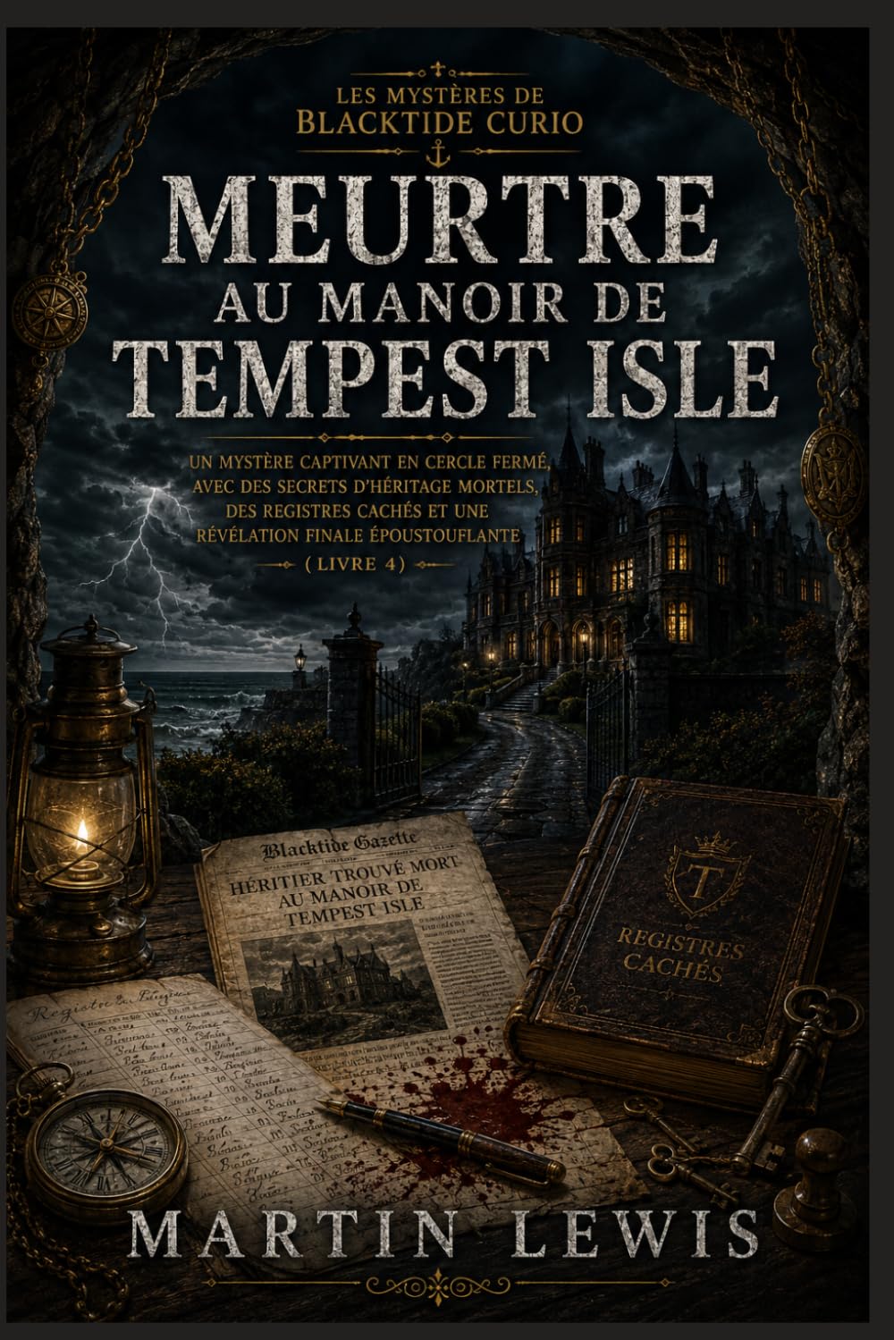 Meurtre au manoir de Tempest Isle: Un mystère captivant en cercle fermé, avec des secrets d'héritage mortels, des registres cachés et une révélation ... (Livre 4) (Les mystères de Blacktide Curio)