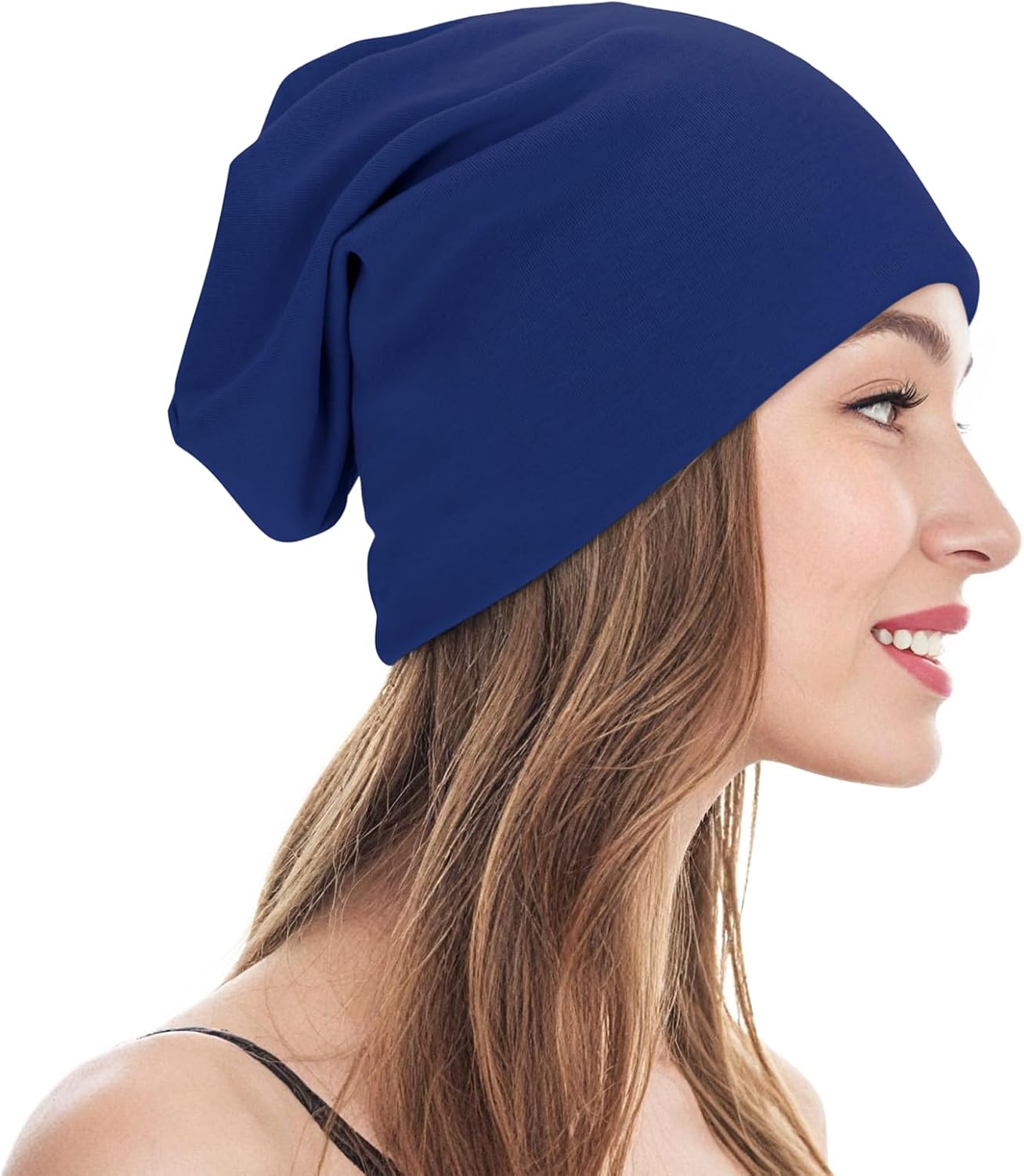 Unisex Slouchy Beanie Cotton Lightweight Beanie Hat Skull Cap Night Sleep Hat Hip-Hop Hat - Image 6