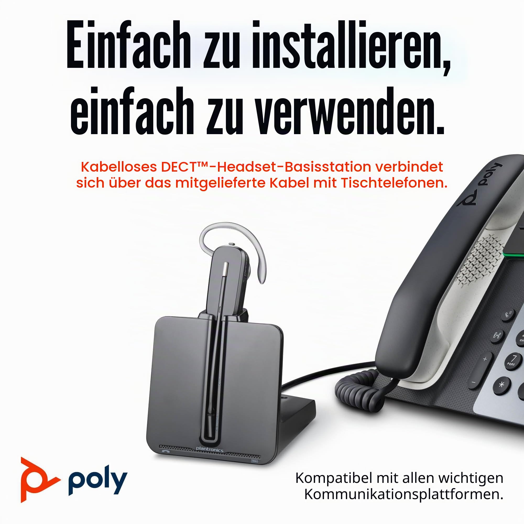 Poly DECT Headset CS540 konvertibel etail