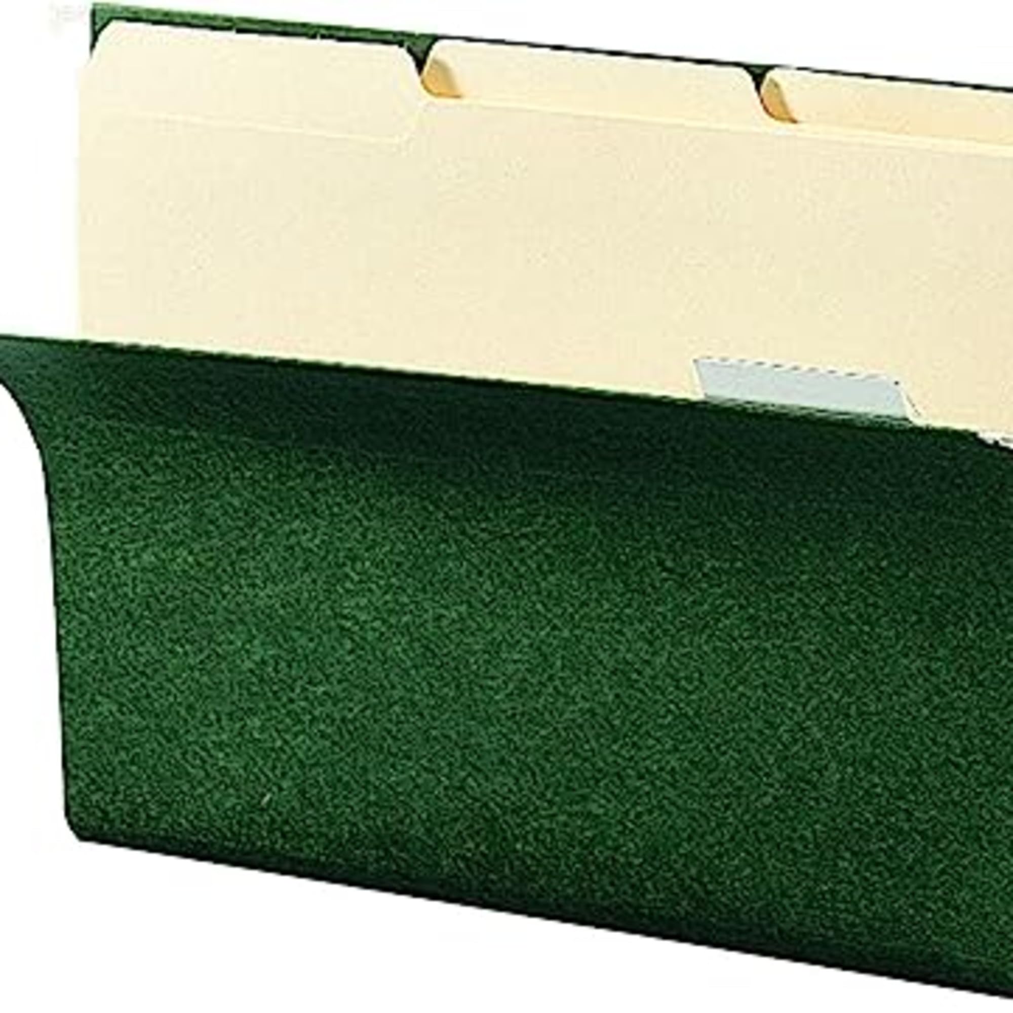 Smead Cartella sospesa, linguetta regolabile 1/5, formato lettera, verde standard, cartelle sospese per schedari, cartella organizer per documenti, 24 per scatola (92007)