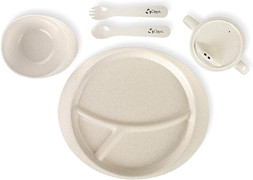 Miniatura 8 de Ozeri Juego de platos Earth para niños, 100% hecho de una planta