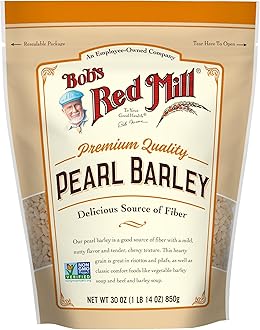 Bob's Red Mill Pearl Barley, 30oz (Pack of 4) - Non GMO, Vegan, Kosher