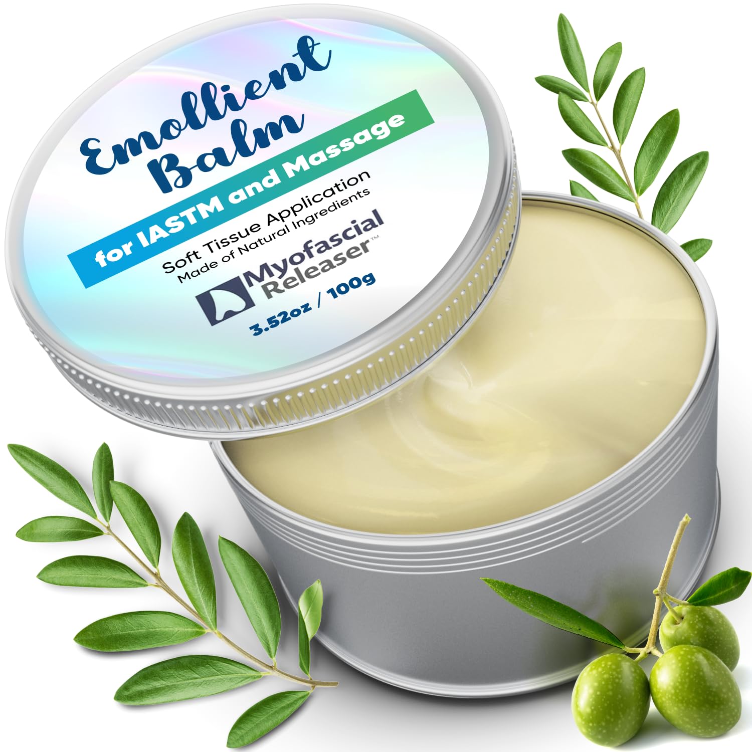 Myofascial ReleaserEmollient Balm for IAFM and IASTM by - Lubrication for Manual and Instrument Assisted Massage Techniques, Myofascial Release; Made from natural ingredients