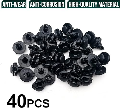 Miniatura 6 de 40 clips de retención de guardabarros de agujero de 0.315 in compatibles con Nissan Infiniti 01553-09321 Mitsubishi MR328954 Chrysler Dodge MR328954